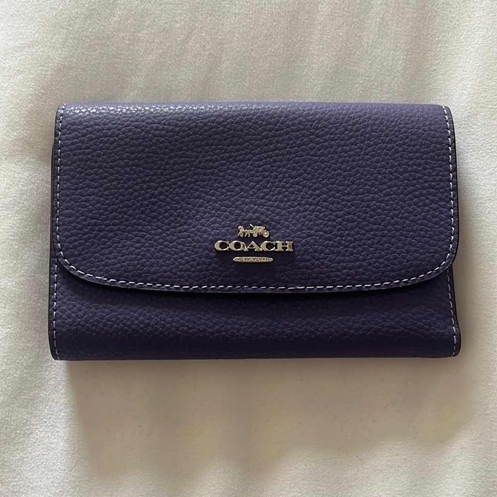 Purple Coach Wallet